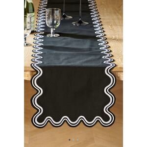 Anthropologie Madeline Embroidered Table Runner